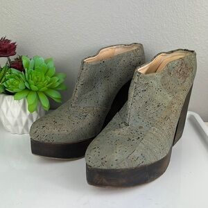 Sydney Brown Wooden Chunky Heel Clog Vegan Los Angeles Anthropologie